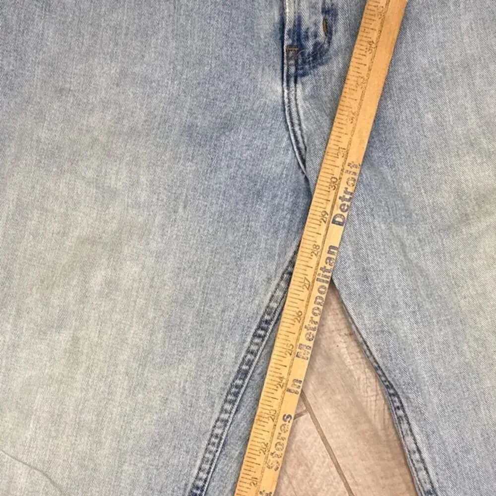 Vintage Y2K Distressed Tommy Hilfiger Flag Jeans Mens Size 36x30